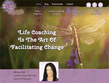 Tablet Screenshot of lifecoachwithheart.com